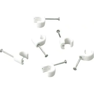 Schneider Electric Ledningclip 9139110192, Rund 5-7 mm, Hvid, 20 mm