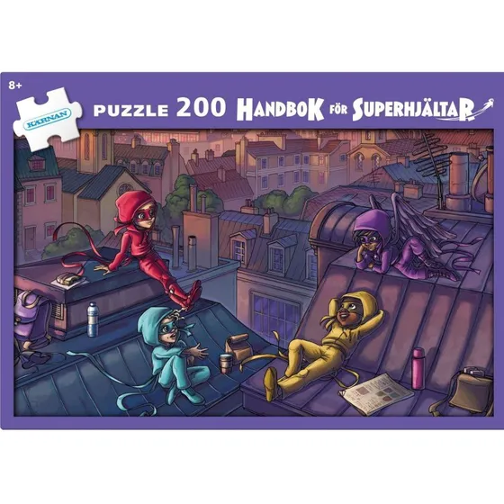 Kärnan Håndbog for superhelte Puslespil, 200 brikker (8+)