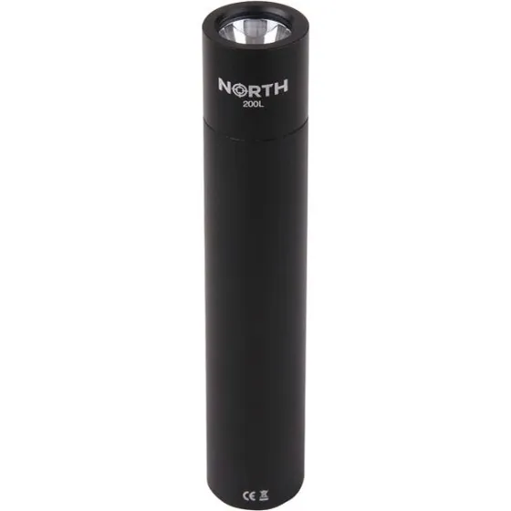 North Lommelygte 200 Lumen Sort Aluminium 2W