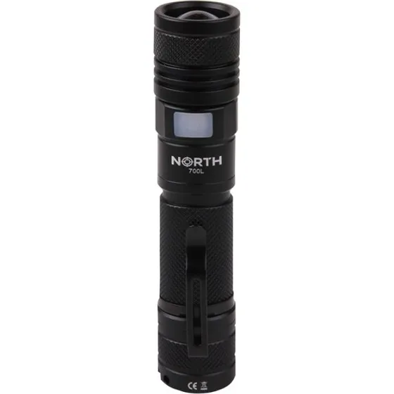 North Lommelygte 700 Lumen Zoom Sort Aviation Aluminium 7W