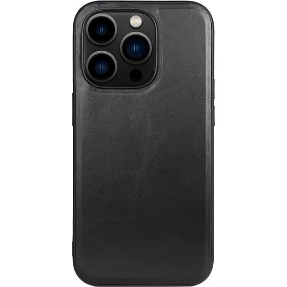 Buffalo MagSeries Læder Cover Sort til iPhone 14 Pro