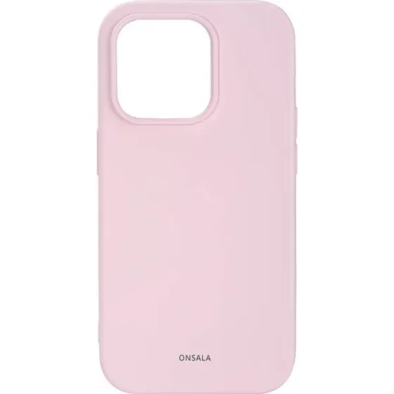 Onsala Silikone Cover Chalk Pink til iPhone 14 Pro