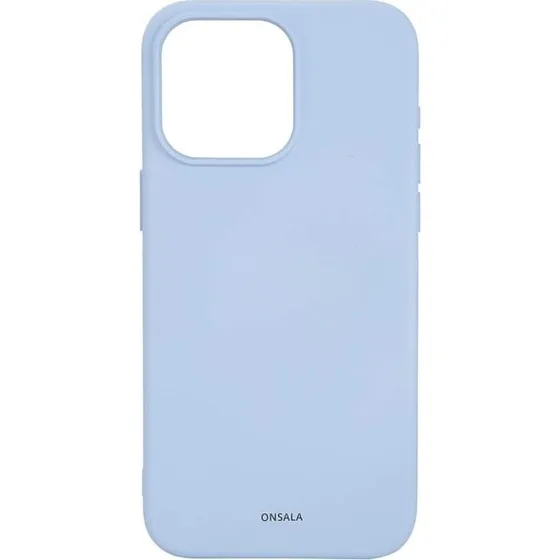 Onsala MagSeries Silikonefølelse Lyseblå iPhone 15 Pro Max