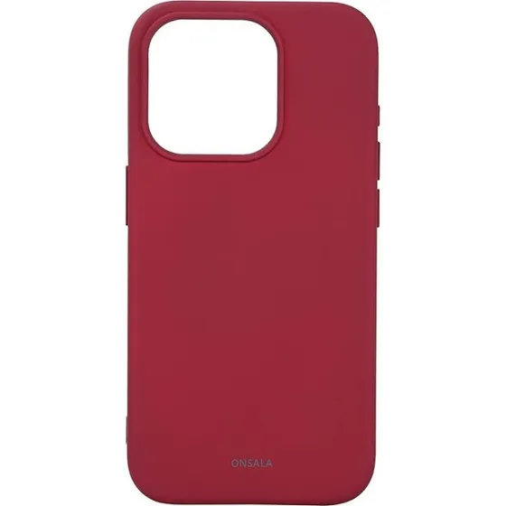 Onsala MagSeries Silikonefølelse Vinrød - iPhone 15 Pro