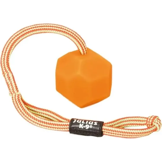 K9 silikone kugle 6 cm, orange