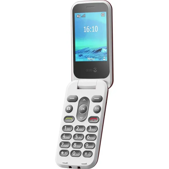 Doro 2821 4G Rød/Hvid