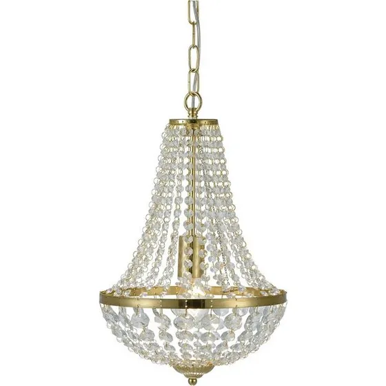 Markslöjd Gränsö Lysekrone Brushed Brass 30cm