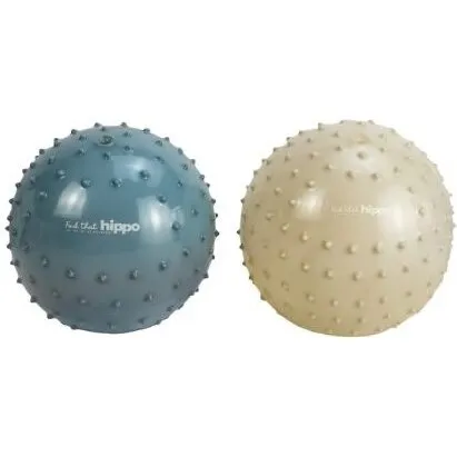 Find That Hippo Sansebolde 2-pak – Metallic Blue & Khaki, 15 cm