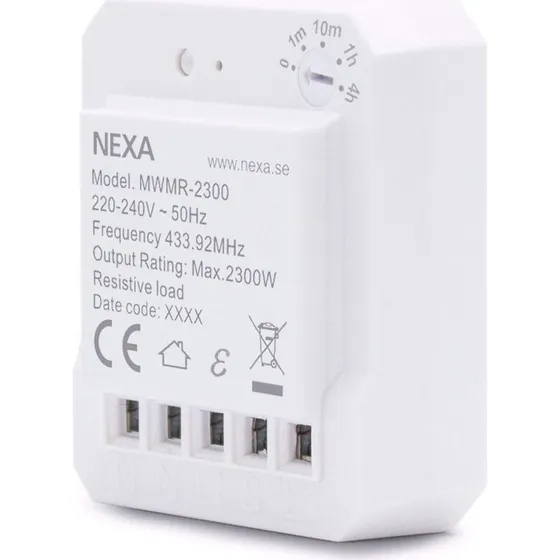Nexa MWMR-2300 Doserelæ 230 VAC, Hvid