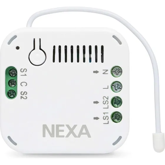 Nexa AN-196 Z-Wave 2-kanal modtager, hvid