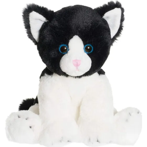 Teddykompaniet Mojje, Sort Kat, 23 cm, Blød og Vaskbar