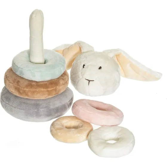 Teddykompaniet Blød Kaninringstablerlegetøj, 20 cm