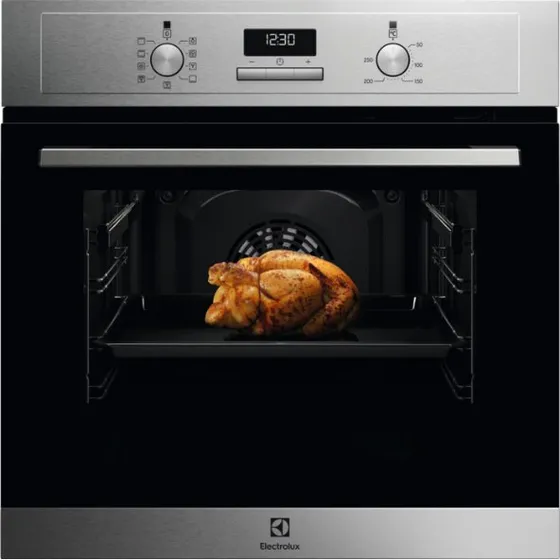Electrolux EOF3H50BX Indbygget elektrisk ovn, 65 L, Sølv