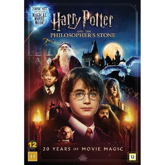 Harry Potter og De Vises Sten – 20. års jubilæumsudgave (2 DVD)