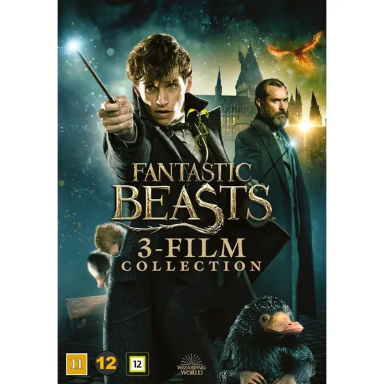 Fantastic Beasts 1-3 - DVD-trilogi