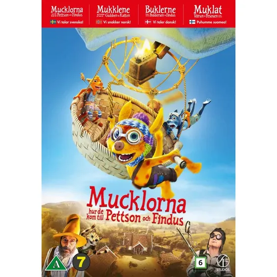 Mucklerne - Buklerne Flytter Ind Hos Peddersen Og Findus (DVD)