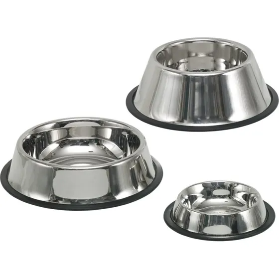 Nobby Pet anti-dryp hundeskål i rustfrit stål, skridsikker