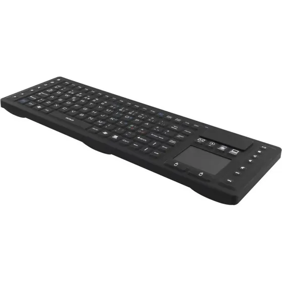 Deltaco Wireless Keyboard med Touchpad, IP65, Sort