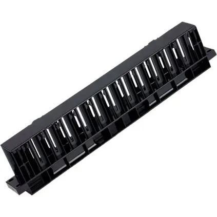 Deltaco IMP Kabelstyringsstang 1U Sort