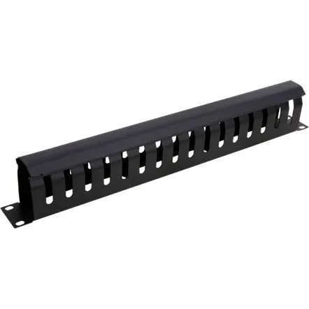 Deltaco Kabelmanagement 1U 16 huller Sort