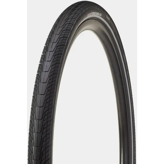 Bontrager H2 Hard-Case Lite 700x40c kanttrådsdæk, sort/refleks