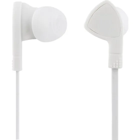 STREETZ HL-W103 In-ear høretelefon, hvid, flad kabel