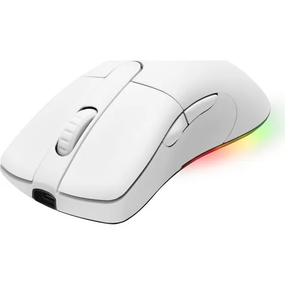 Deltaco WM90 Trådløs Gaming-Mus, Hvid, 16.000 DPI
