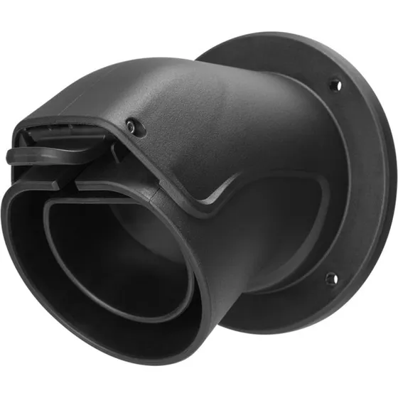 Deltaco e-Charge vinklet holder for Type 2-ladekabel, sort