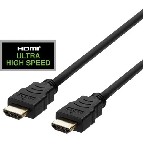 DELTACO ULTRA HDMI-kabel 1m, 48Gbps, sort