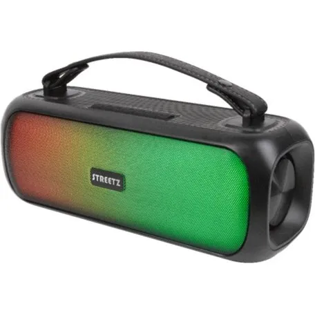 Streetz BT Boombox 30 W, IPX5, LED, sort