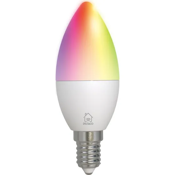 Deltaco Smart LED-lampe E14 RGB 4.9W WiFi