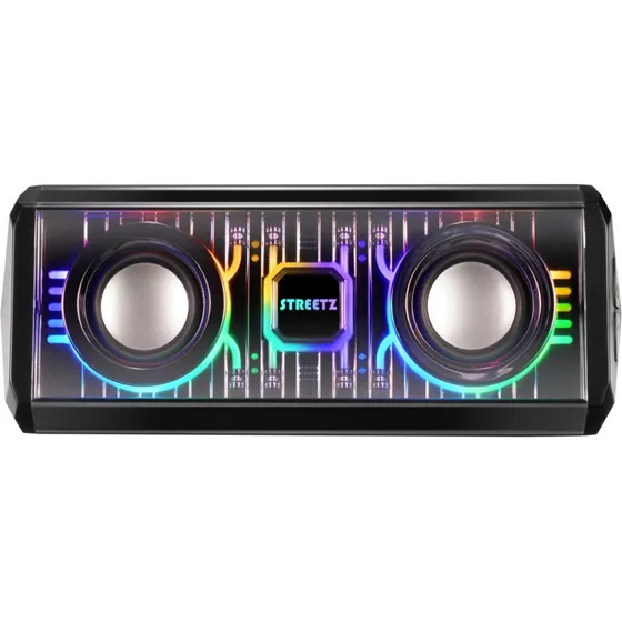 Streetz S320 Bluetooth Højttaler med LED, 10W, Transparent