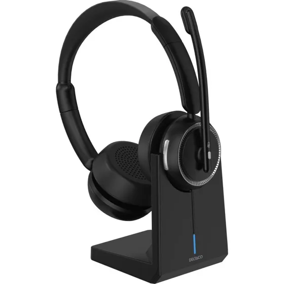 Deltaco HL-100 Trådløst Stereo Headset, Sort
