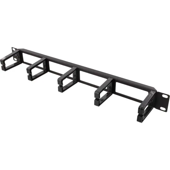 Deltaco 19-4 Kabelmanagementpanel 1U Sort