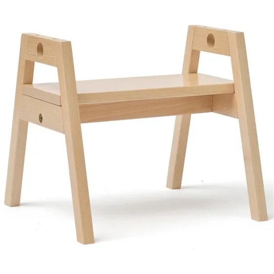 Kids Concept Saga Justerbar Børneskammel i Bøgetræ, Blond