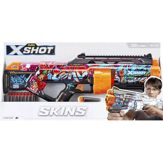 Zuru X-Shot Skins Last Stand Blaster – 27 m rækkevidde, 16 pile