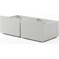 Pino Legetøjskassesæt 2 skuffer, hvid