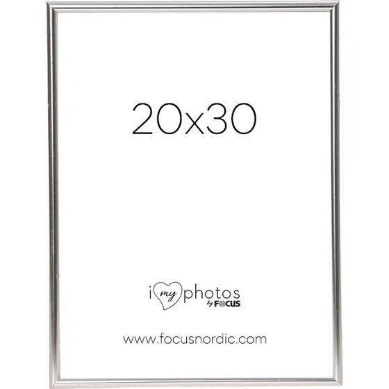 Focus Can-Can Billedramme 20x30cm Shiny Silver