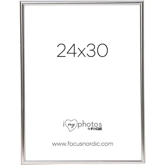 Focus Can-Can Billedramme 24x30cm Shiny Silver