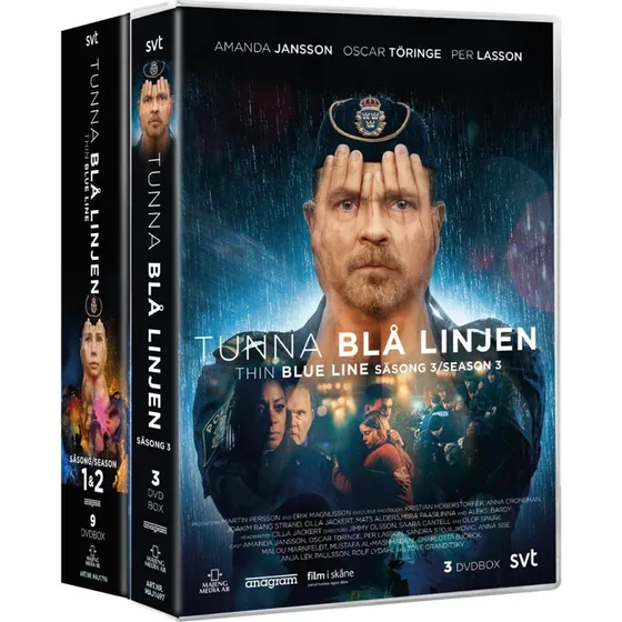 Tunna Blå Linjen Sæson 1-3 (12 DVD)
