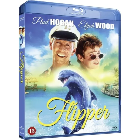 Flipper (1996) - Blu-ray med Paul Hogan og Elijah Wood