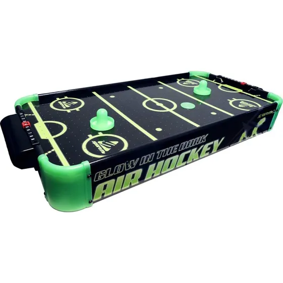 SportMe Glow in the Dark Airhockey Spil, 69x37 cm