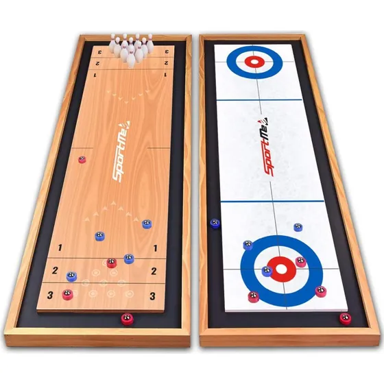 Shuffleboard 3 i 1 – 3 spil i ét, perfekt til familie og venner