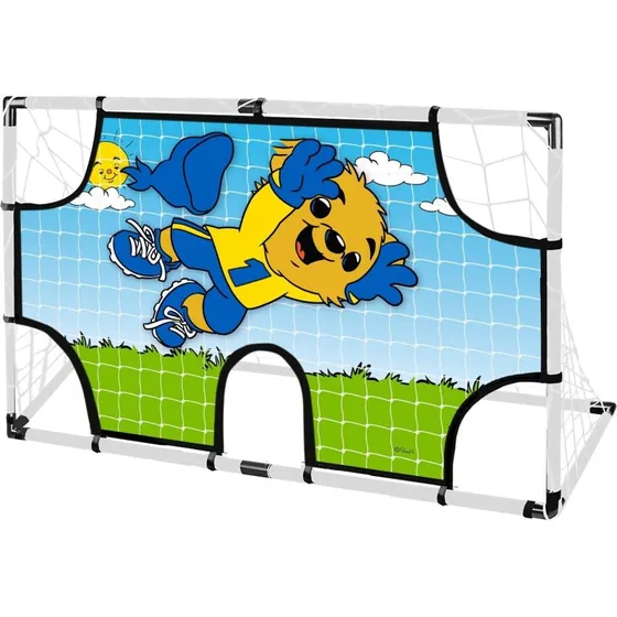 Bamse Fodboldmål med Måldug, 140x76x40 cm