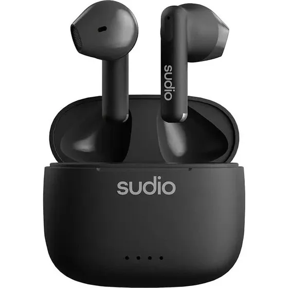 Sudio A1 Earbuds – Sort, Bluetooth 5.3, 6,5 timer