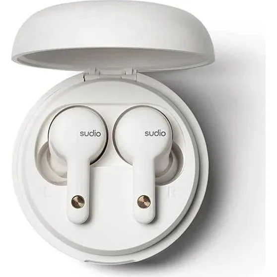 Sudio A2 Earbuds, Trådløse, ANC, 30 timer, Hvid