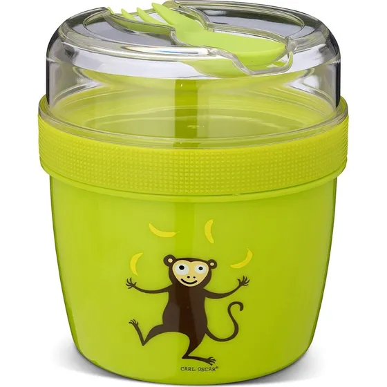 Carl Oscar N'ice Cup Madkasse med Kølelement, Lime (600+300ml)