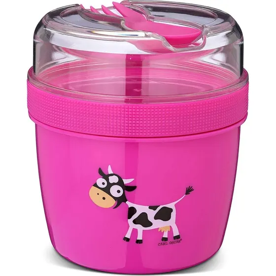 Carl Oscar N'ice Cup Madkasse med Kølelement, Cerise (600+300ml)