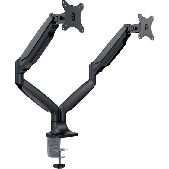 Multibrackets M Deskmount Gas Spring Dual Sort, 2-skærm bordmontering
