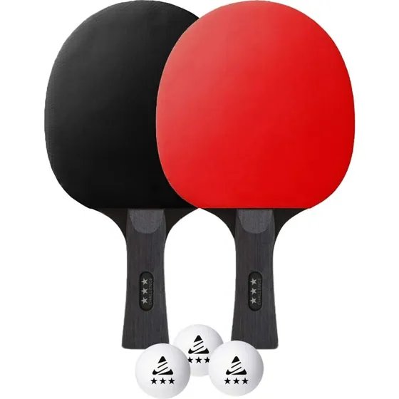 Challenge 3-Star Bordtennissæt – 2 Padler, 3 Bolde